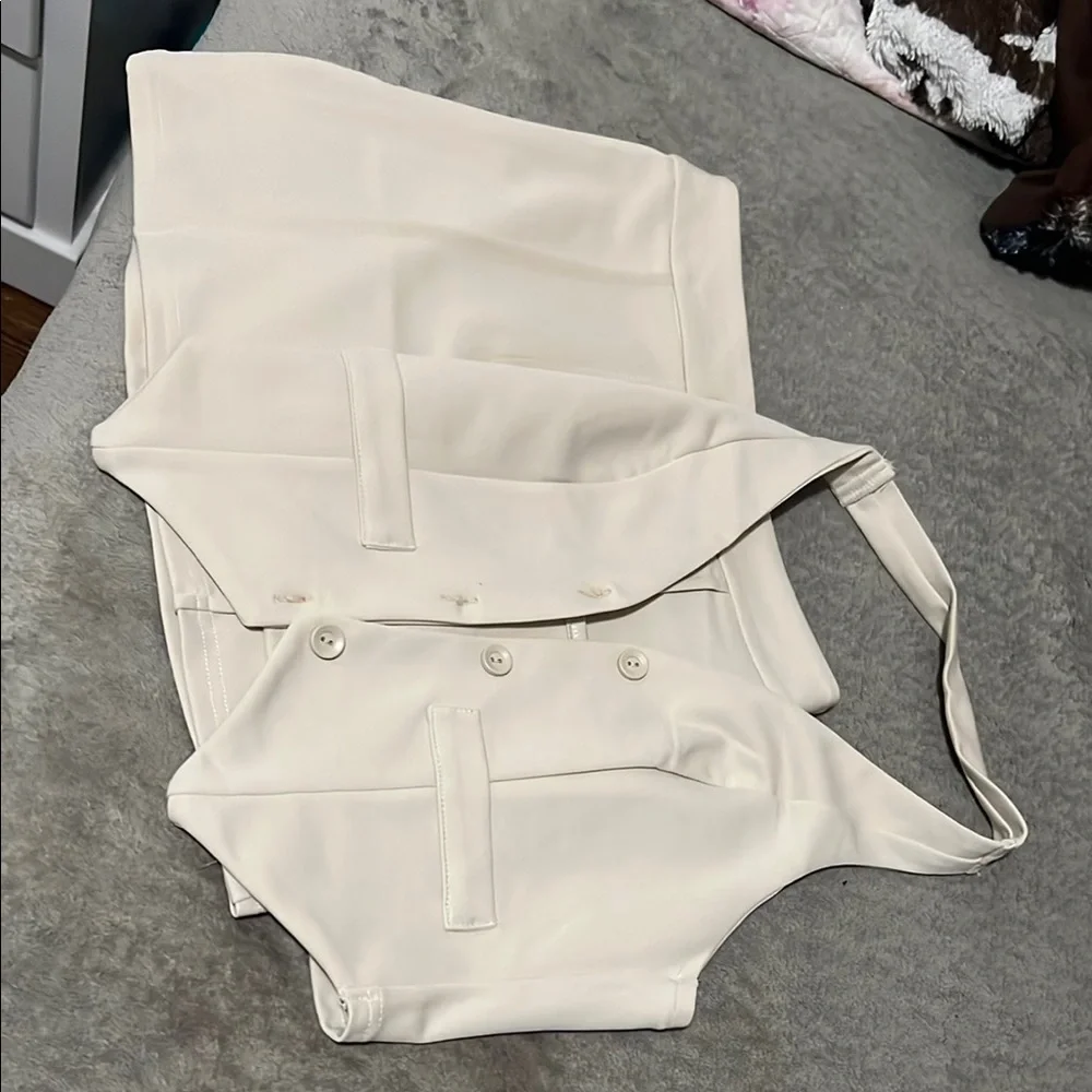 Cream Halter Top and Skirt Set - Picture 3 of 4